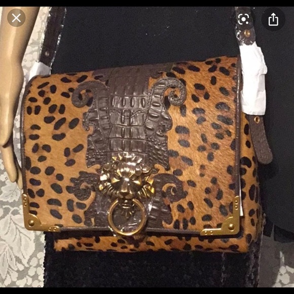 Sharif Lion’s Head Doorknocker Handbags RARE!! - Picture 2 of 8